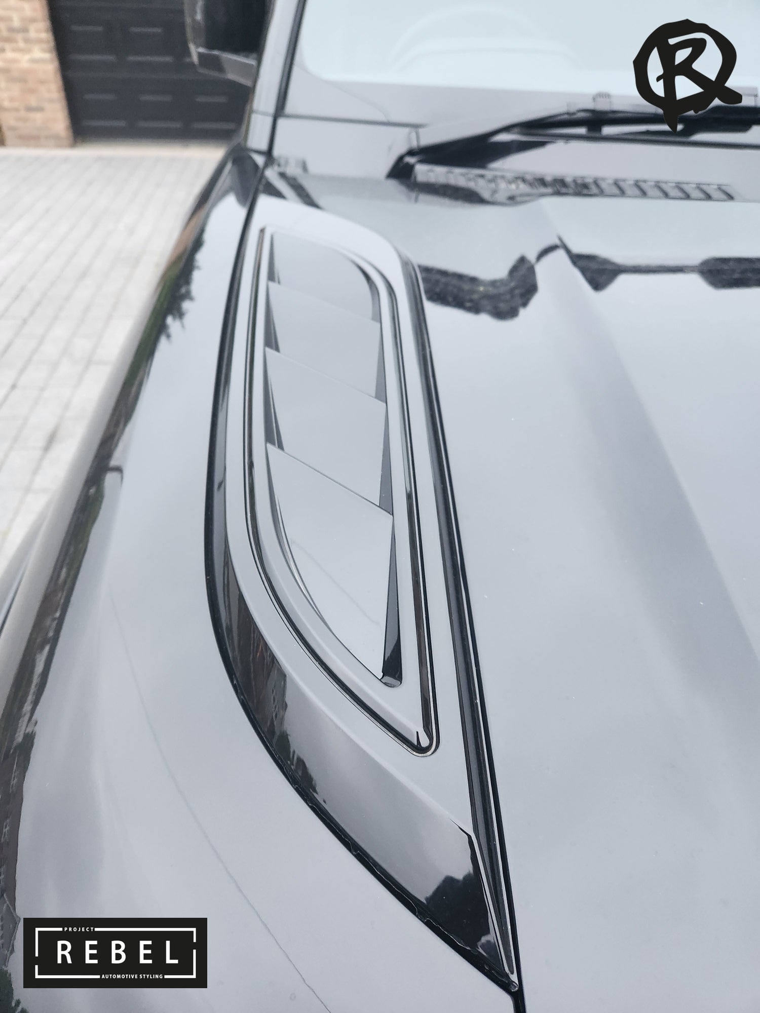 Defender Boot Inserts Defender L663 Gloss Black Bonnet Insert v3 – Project Rebel