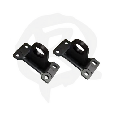 Defender L663 Premium Towing Loops (Pair) - Gloss Black / Red