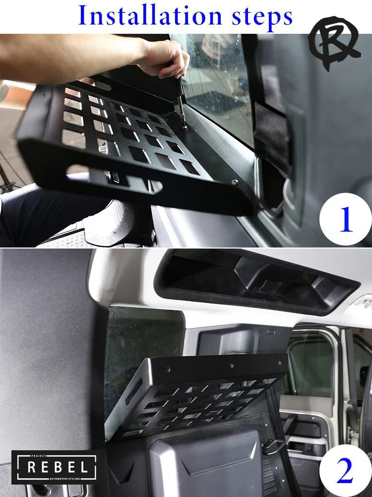 Defender Boot Rack Defender L663 Loadspace Rear Boot Cargo Shelf – Project Rebel