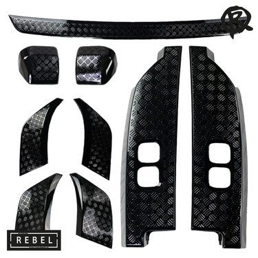 Defender L663 90/110 9 - Piece Chequer Plate Protection Kit