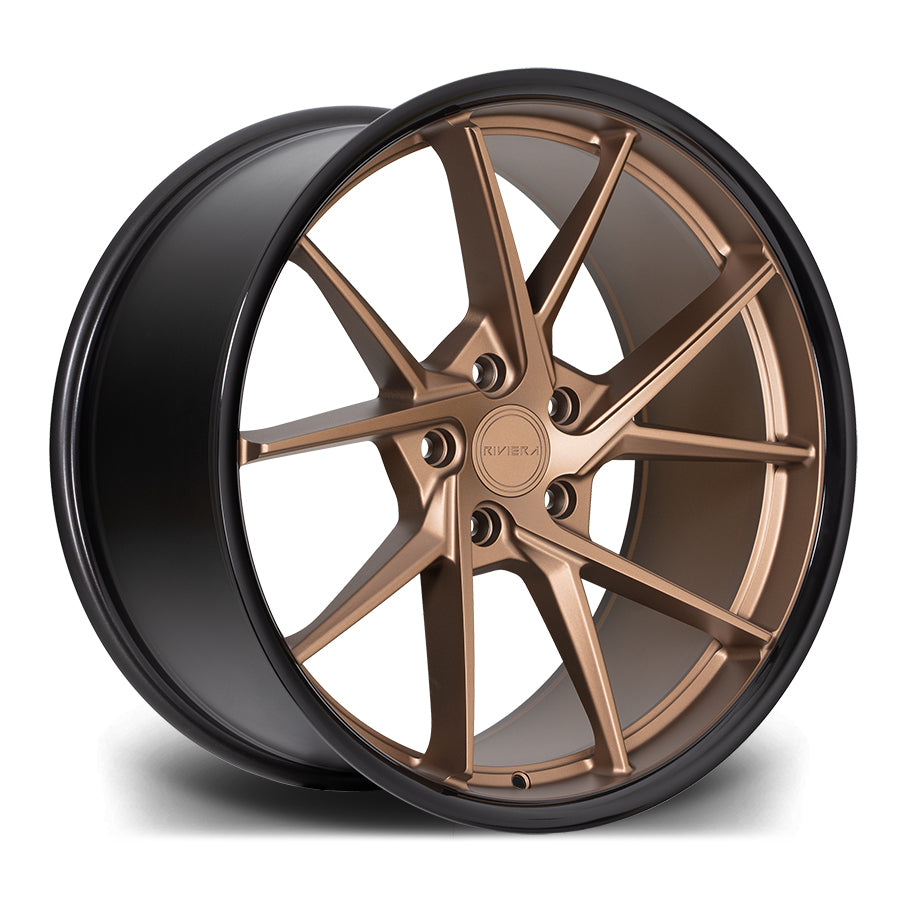 20 INCH RIVIERA RF1 MATT BRONZE GLOSS BLACK LIP ALLOY WHEEL (SET OF 4 ...