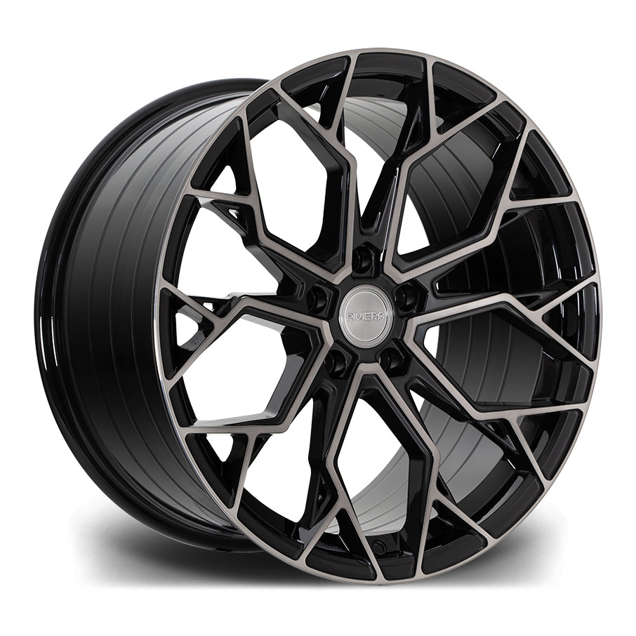 22 INCH RIVIERA RF5 BLACK POLISHED DARK TINT ALLOY WHEEL (SET OF 4 ...