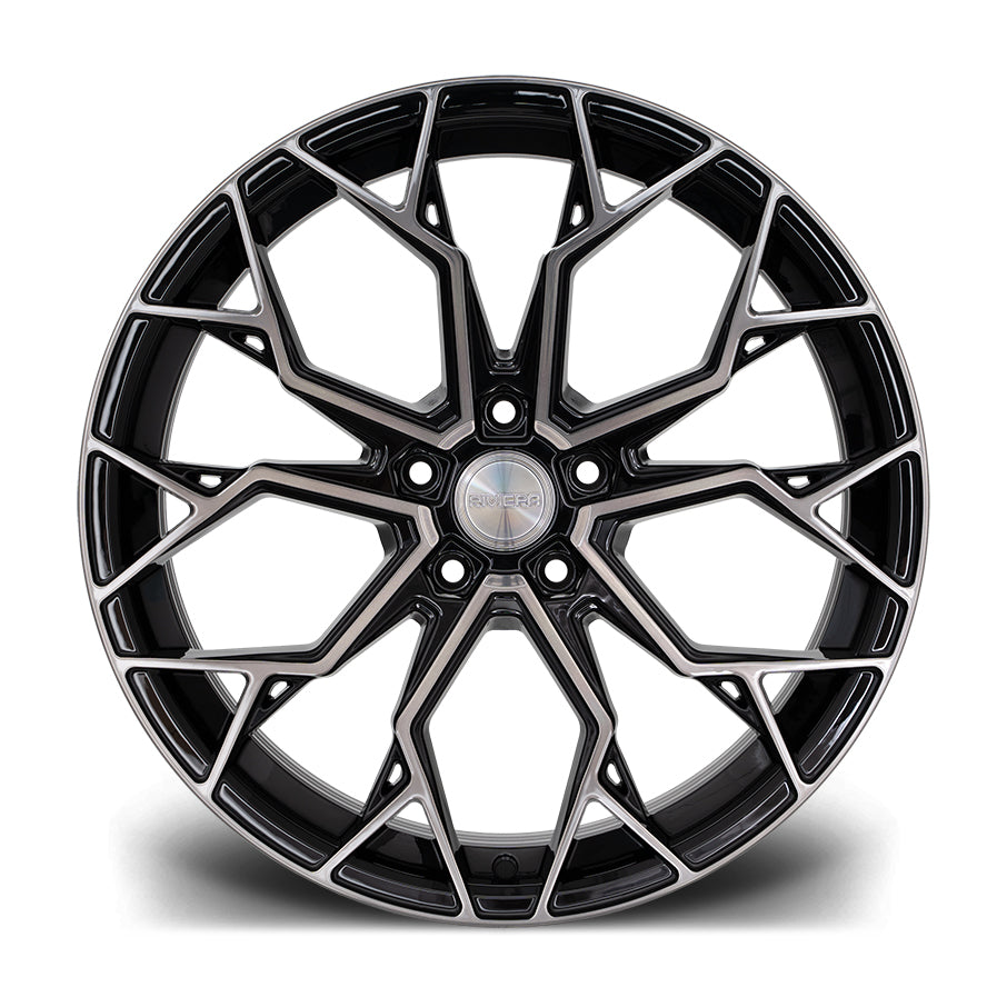22 INCH RIVIERA RF5 BLACK POLISHED DARK TINT ALLOY WHEEL (SET OF 4 ...