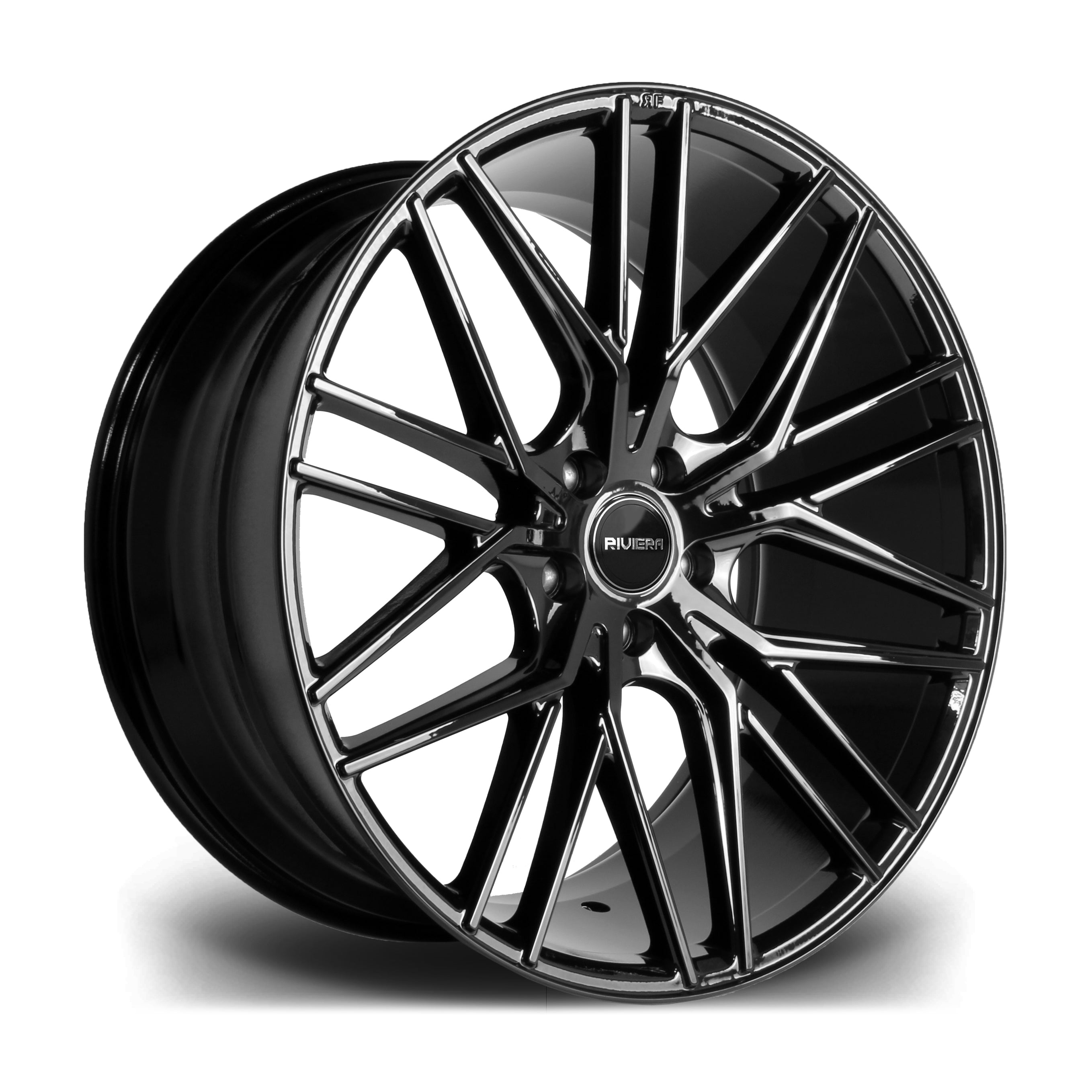22 Inch Ruff Wheels 22 INCH RIVIERA RV130 GLOSS BLACK ALLOY WHEEL (SET OF 4) – Project Rebel