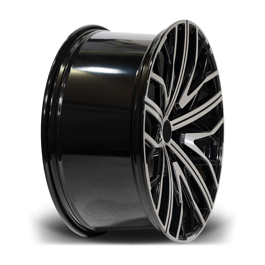 22 INCH RIVIERA RV131 BLACK POLISHED ALLOY WHEEL (SET OF 4) – Project Rebel