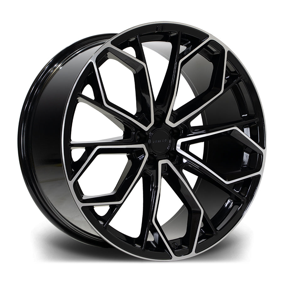 22 INCH RIVIERA RV133 BLACK POLISHED ALLOY WHEEL (SET OF 4) – Project Rebel