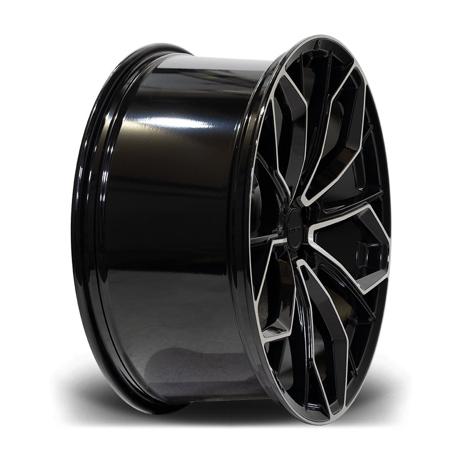 Avalli Rims 22 Inch 22 INCH RIVIERA RV133 BLACK POLISHED ALLOY WHEEL (SET OF 4) – Project Rebel