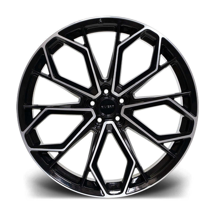 22 Inch Ruff Wheels 22 INCH RIVIERA RV133 BLACK POLISHED ALLOY WHEEL (SET OF 4) – Project Rebel