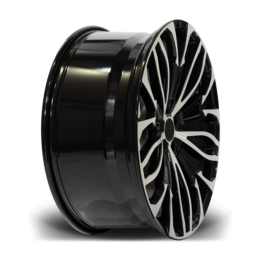 22 INCH RIVIERA RV134 BLACK POLISHED ALLOY WHEEL (SET OF 4) – Project Rebel