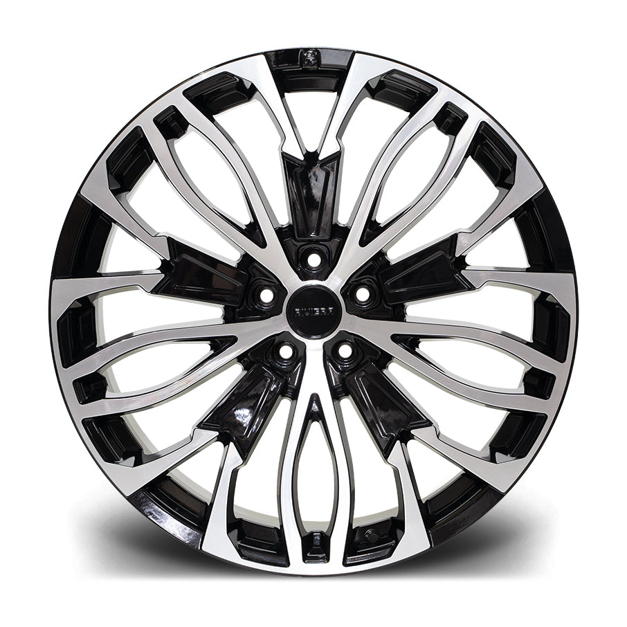 22 INCH RIVIERA RV134 BLACK POLISHED ALLOY WHEEL (SET OF 4) – Project Rebel
