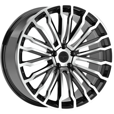 22 INCH VELARE VLR09 DIAMOND BLACK POLISHED ALLOY WHEEL (Set of 4)