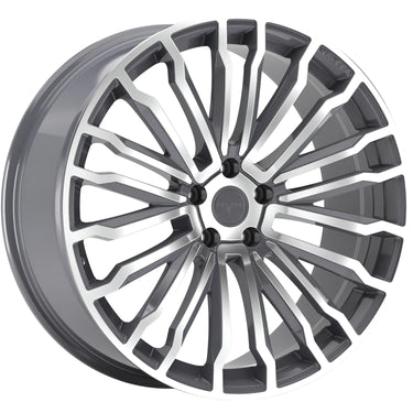 22 INCH VELARE VLR09 PLATINUM GREY POLISHED ALLOY WHEEL (Set of 4)